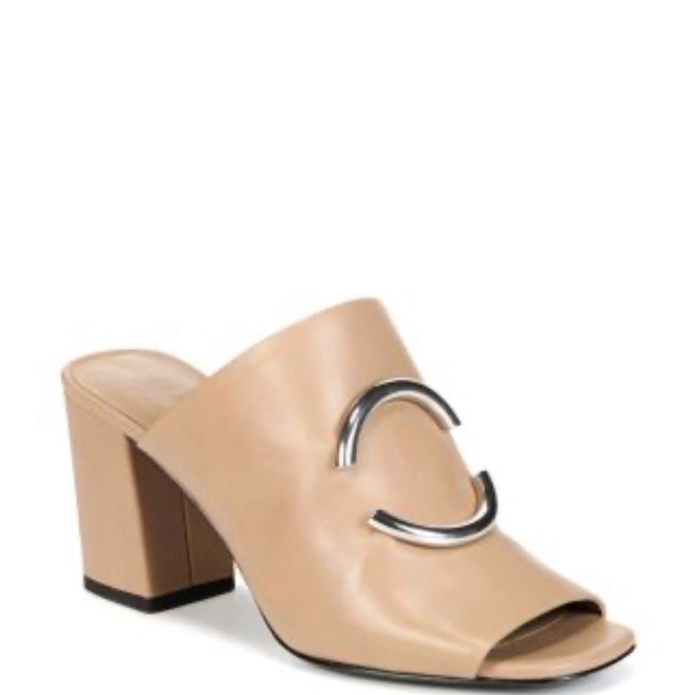 Via Spiga leather Eleni block heel sandals SZ 8